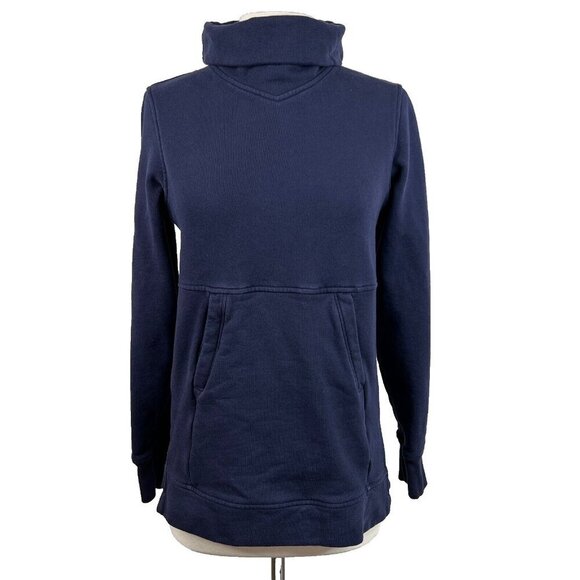 Lululemon Press Pause Pullover Sweatshirt Midnight Navy Size 2 / 4 Turtleneck - Picture 1 of 7